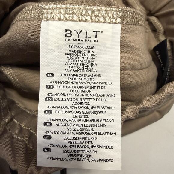 BYLT Basics ELITE+ JOGGER PANT Women’s Small SAND Cuffed Ankle 4-Way Stretch NEW - Picture 10 of 12